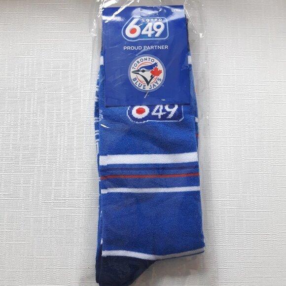Toronto Blue Jays Lotto 649 Socks L/XL - Picture 2 of 3
